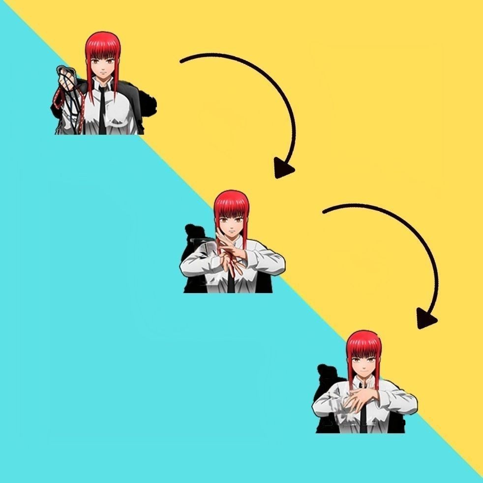 Chainsaw Man 'Makima' Vinyl Car 3D Motion Sticker