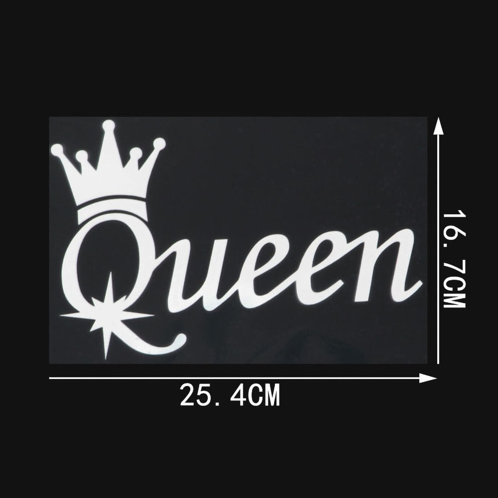 Cool 'Queen | Crown' Vinyl Car Sticker
