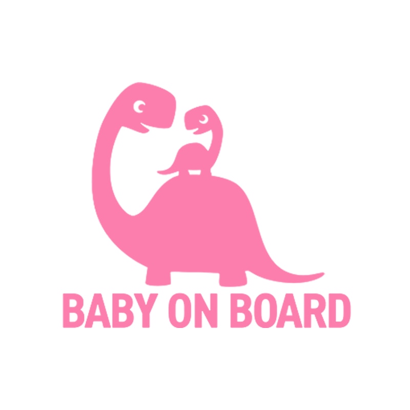 Baby On Board 'Mother And Baby Dinosaur' Vinyl Car Sticker