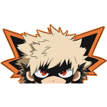 My Hero Academia 'Katsuki Bakugo | Chibi' Vinyl Car Peeker Sticker