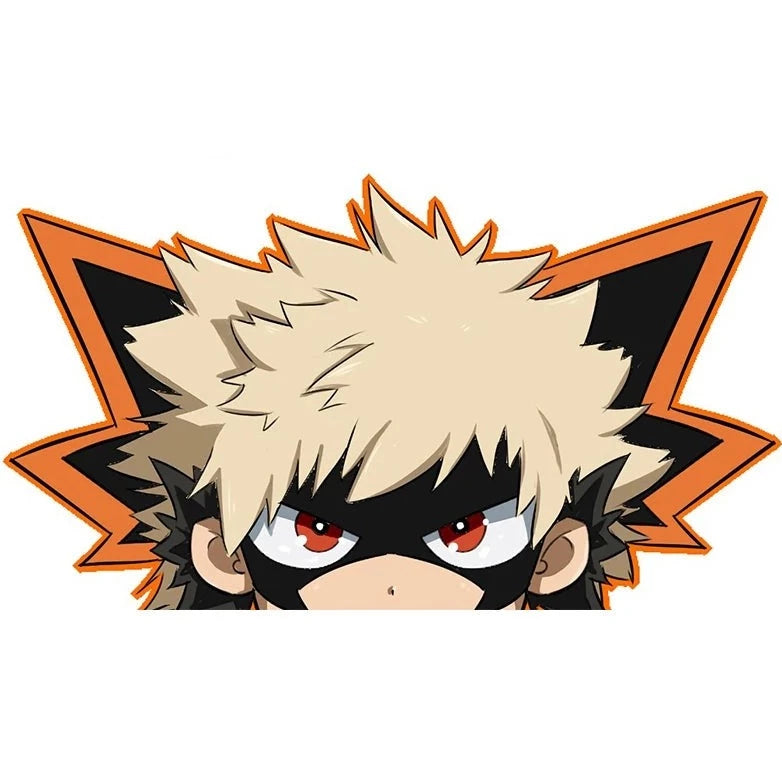 My Hero Academia 'Katsuki Bakugo | Chibi' Vinyl Car Peeker Sticker