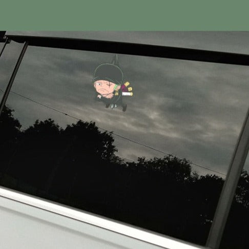 One Piece 'Hanging Zoro | Unhappy' Vinyl Car Sticker