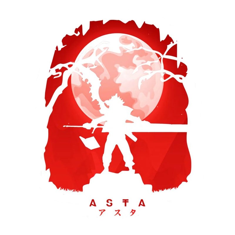 Black Clover 'Asta | Full Moon' Vinyl Car Sticker