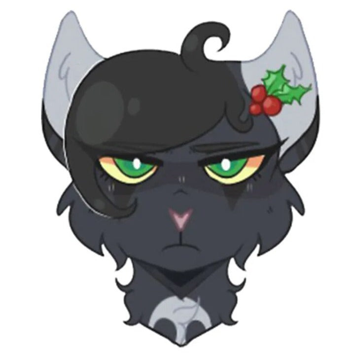 Warrior Cat 'Hollyleaf | Cherry Hair Clip' Vinyl Car Sticker