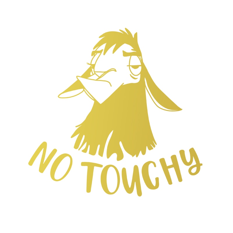 The Emperor's New Groove 'Llama Kuzco | No Touchy' Vinyl Car Sticker