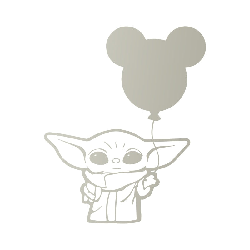 Star Wars 'Baby Yoda | Mickey Balloon' Vinyl Car Sticker