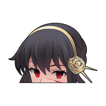 Spy x Family 'Yor Forger | Reddish Eyes' Vinyl Car Peeker Sticker