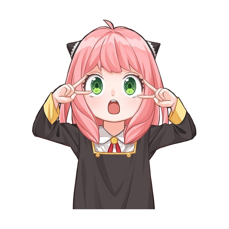Spy x Family 'Anya | Peace Sign And Shouting' Vinyl Car Sticker
