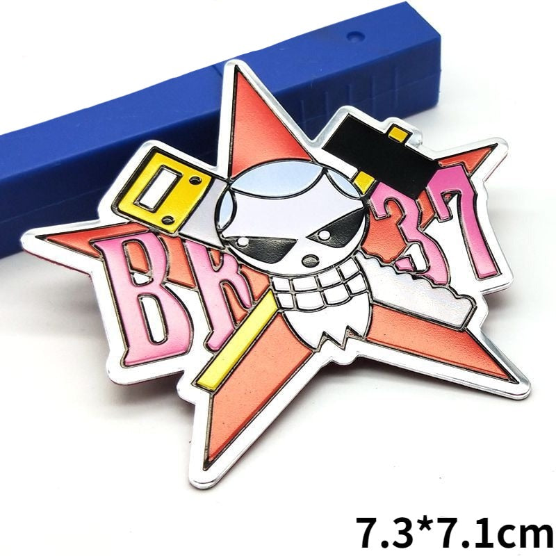 One Piece 'Franky Logo' Metal Car Sticker