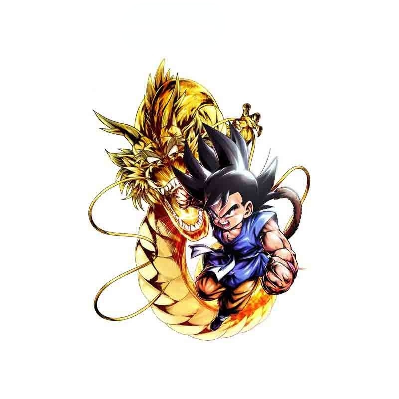 Dragon Ball Z 'Goku And Golden Dragon | Angry' Vinyl Car Sticker
