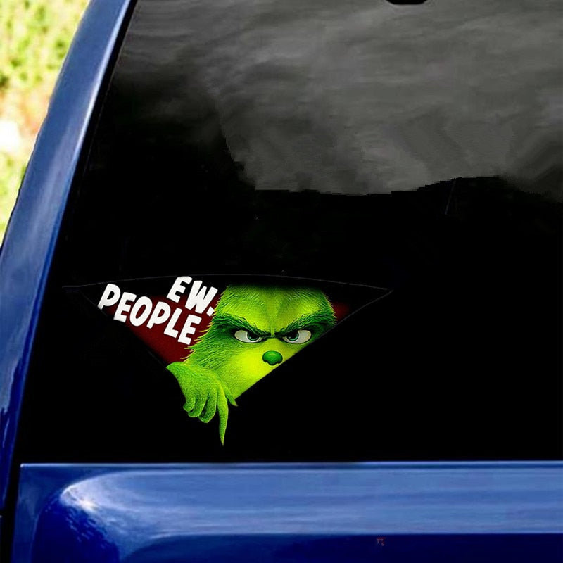The Grinch 'Ew-People' Car Window Vinyl Sticker