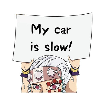 Demon Slayer 'Tengen | My Car Is Slow!' Vinyl Car Peeker Sticker