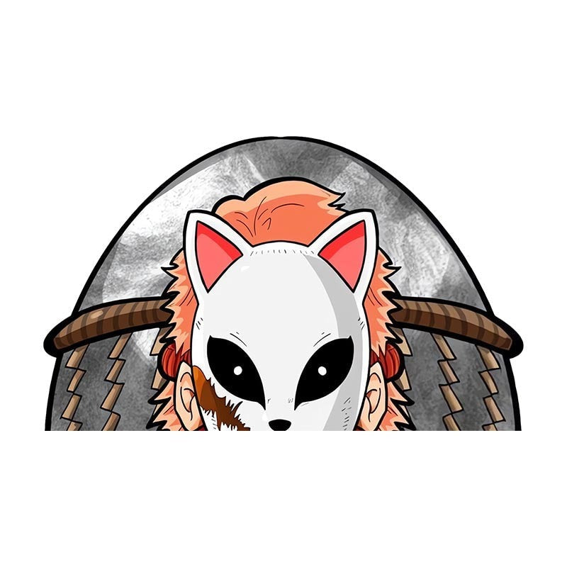 Demon Slayer 'Sabito | Warding Mask' Vinyl Car Peeker Sticker