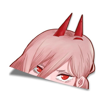Chainsaw Man 'Power | Peeking' Vinyl Car Peeker Sticker