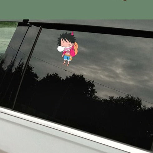 One Piece 'Hanging Luffy | Snot Bubble' Vinyl Car Sticker