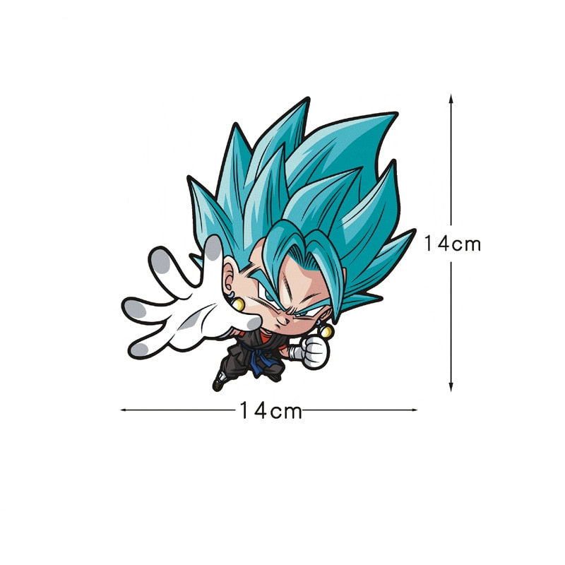 Dragon Ball Z 'Chibi Vegito | Super Saiyan Blue' Vinyl Car Sticker
