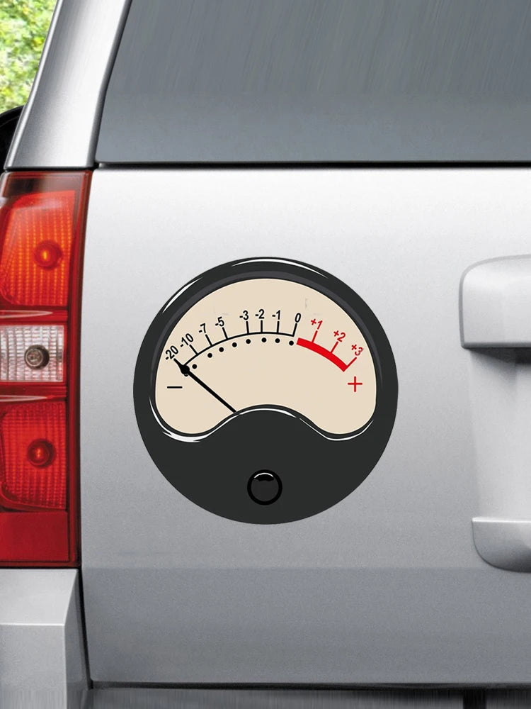 Cool 'Volume Unit Meter' Vinyl Car Sticker