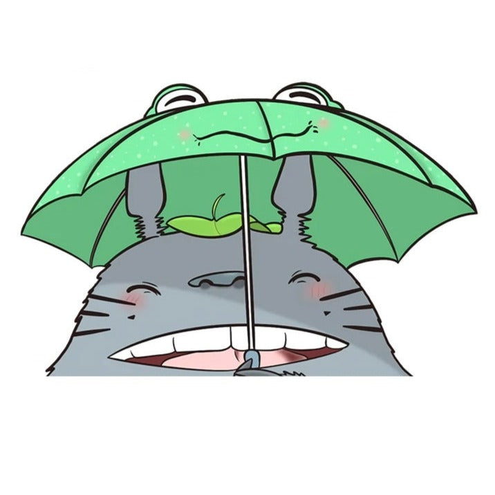 My Neighbor Totoro 'Happy Totoro | Umbrella' Vinyl Car Peeker Sticker