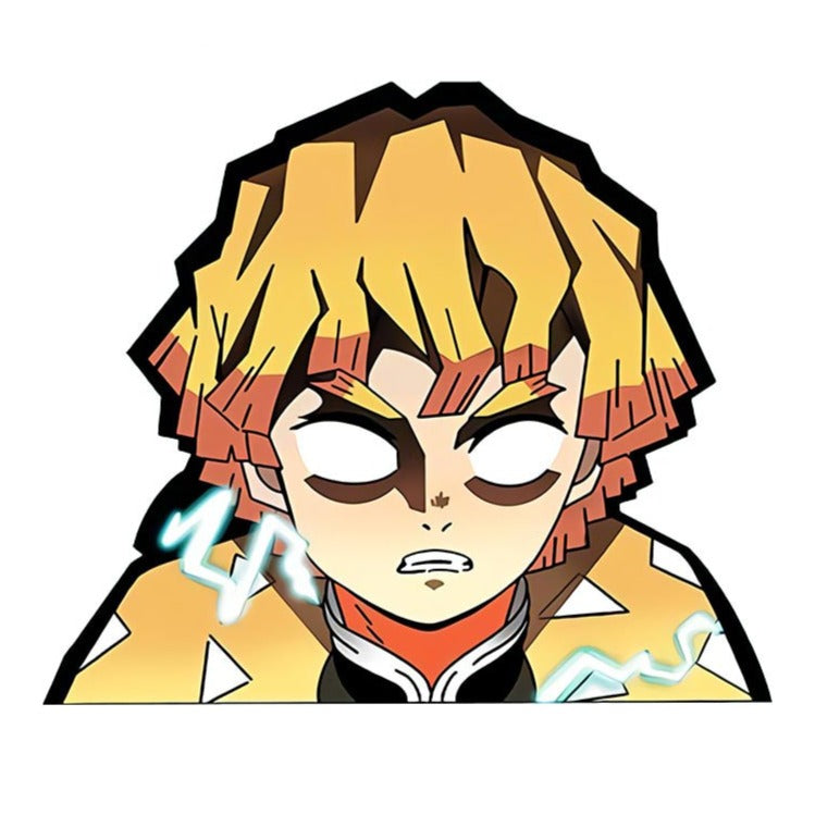 Demon Slayer 'Zenitsu | White Eyes' Vinyl Car Sticker