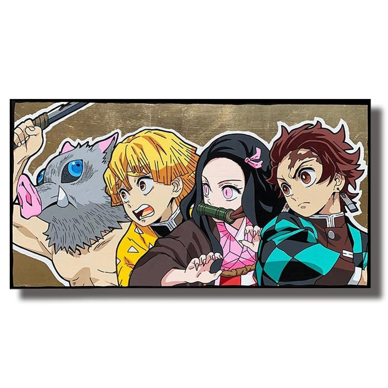 Demon Slayer 'Inosuke-Zenitsu-Nezuko-Tanjiro | Ready To Fight' Vinyl Car Sticker