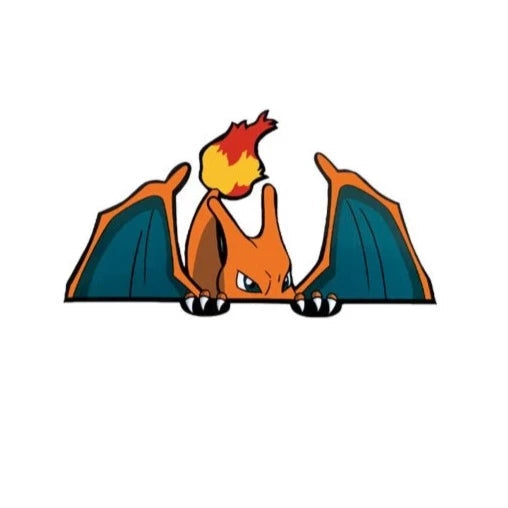Pokemon 'Charizard | Serious' Vinyl Car Peeker Sticker