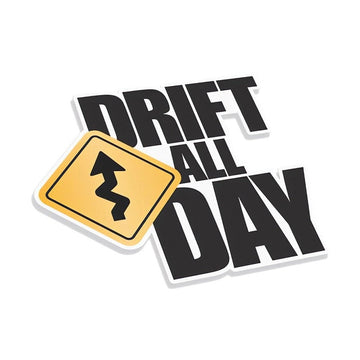 Car Racing 'Drift All Day' Vinyl Car Sticker