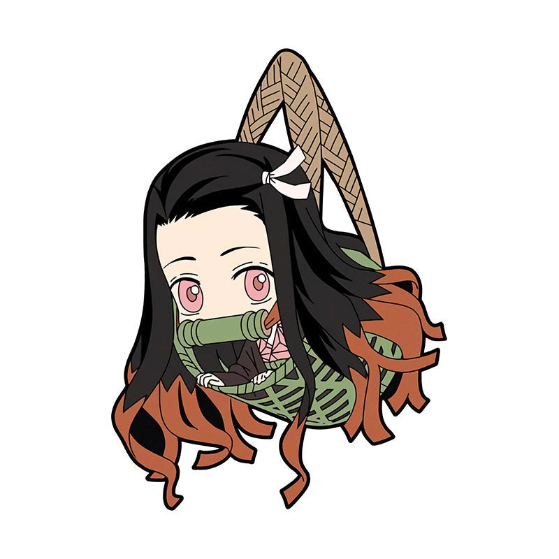 Demon Slayer 'Hanging Nezuko | Inside The Basket' Viny Car Sticker