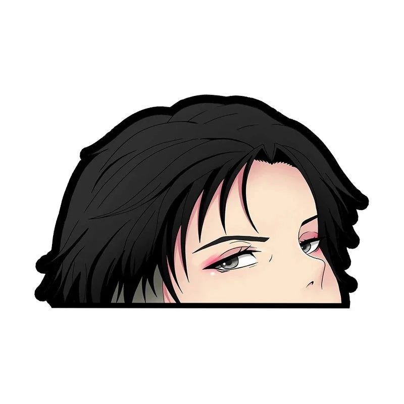 Attack on Titan 'Levi | Peeking' Vinyl Car Peeker Sticker