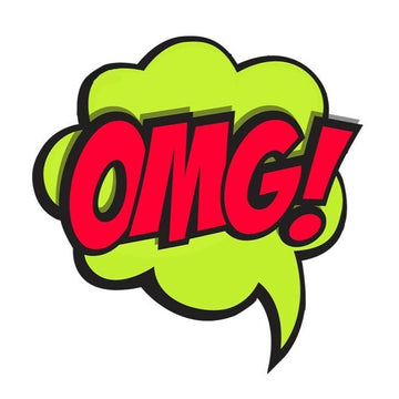 Comic Bubble 'Omg!' Vinyl Car Sticker