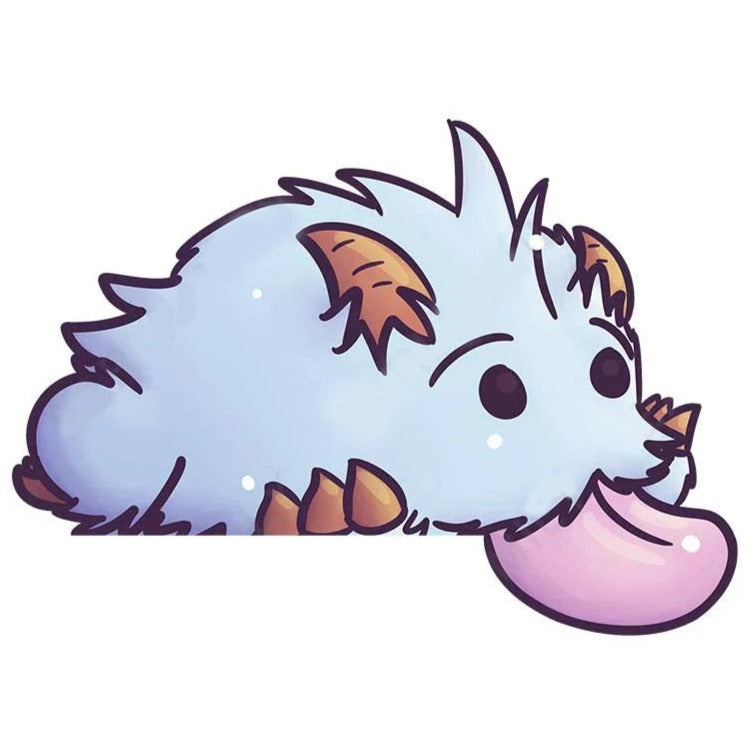 League of Legends 'Poro | Waiting' Vinyl Car Peeker Sticker