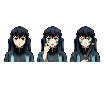 Demon Slayer 'Muichiro Tokito' Vinyl Car 3D Motion Sticker