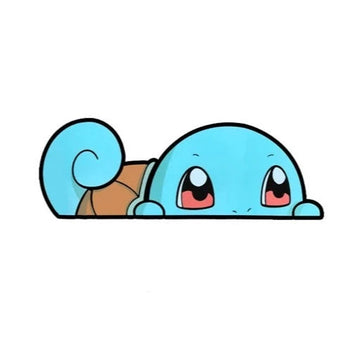 Pokemon 'Squirtle' Vinyl Car Peeker Sticker