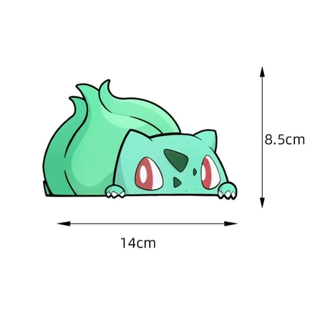 Pokemon 'Bulbasaur | Looking' Vinyl Car Peeker Sticker