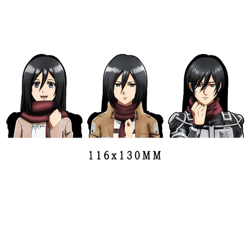 Attack on Titan 'Mikasa Ackerman' Vinyl Car 3D Motion Sticker