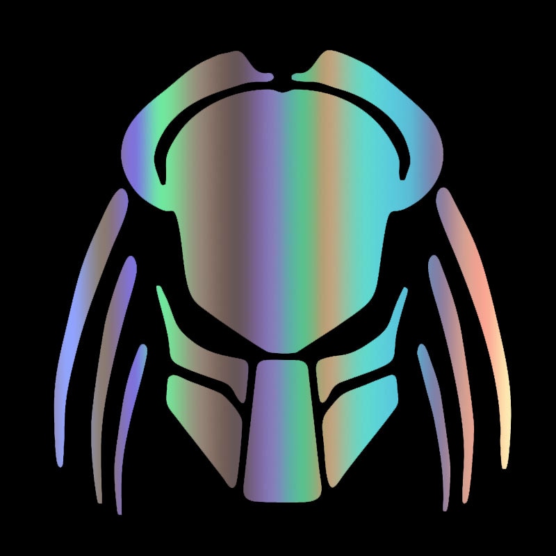 Predator 'Predator Mask | Front View' Vinyl Car Sticker