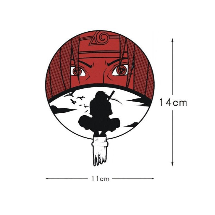 Naruto 'Uchiha Clan Logo | Itachi And Crows' Vinyl Car Sticker
