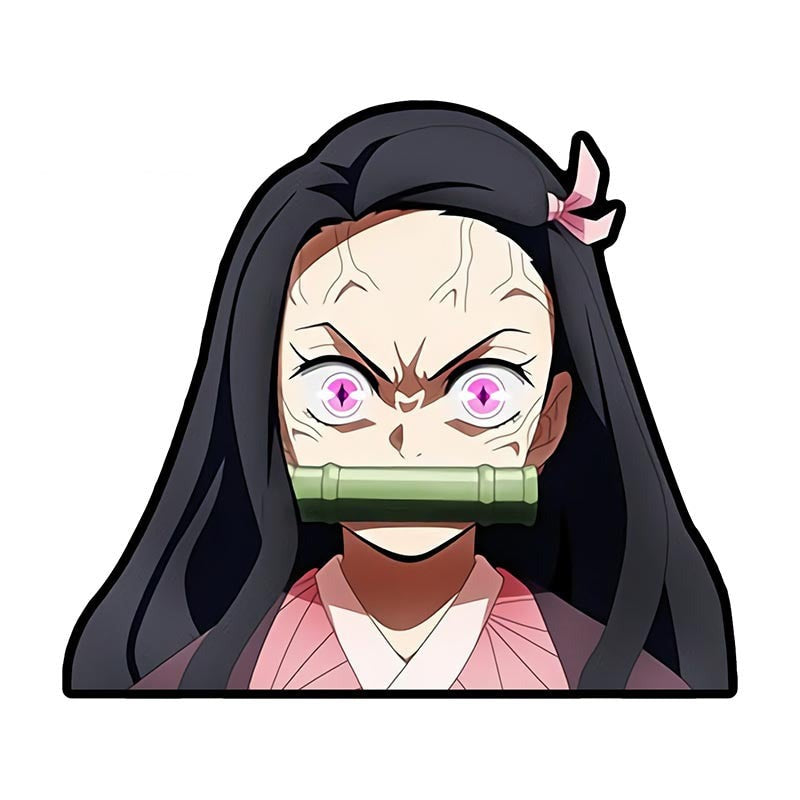 Demon Slayer 'Nezuko Kamado | Provoked Face' Vinyl Car Sticker