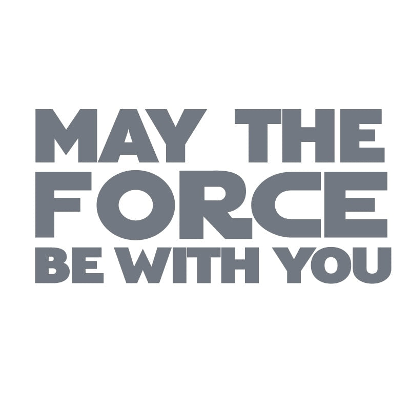 Star Wars 'May The Force Be With You' Vinyl Car Sticker