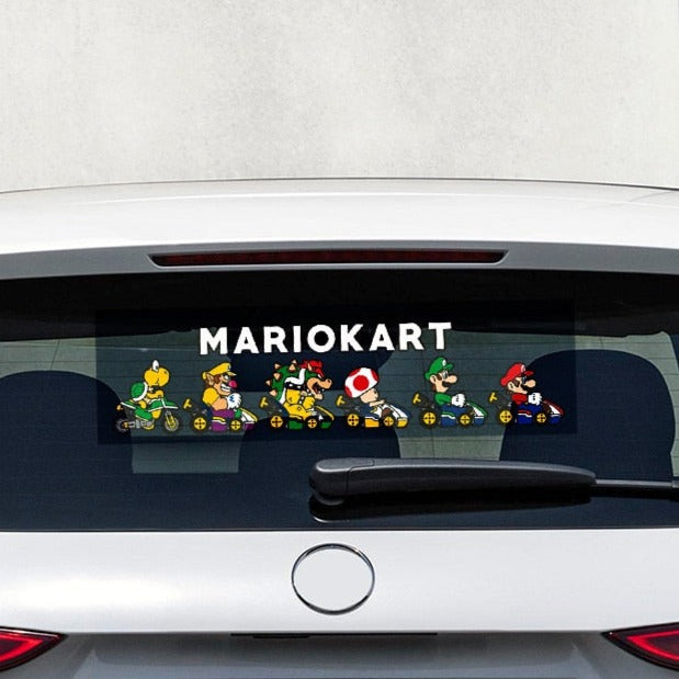 Super Mario Bros. 'Mario Kart | Racers | Right' Vinyl Car Sticker