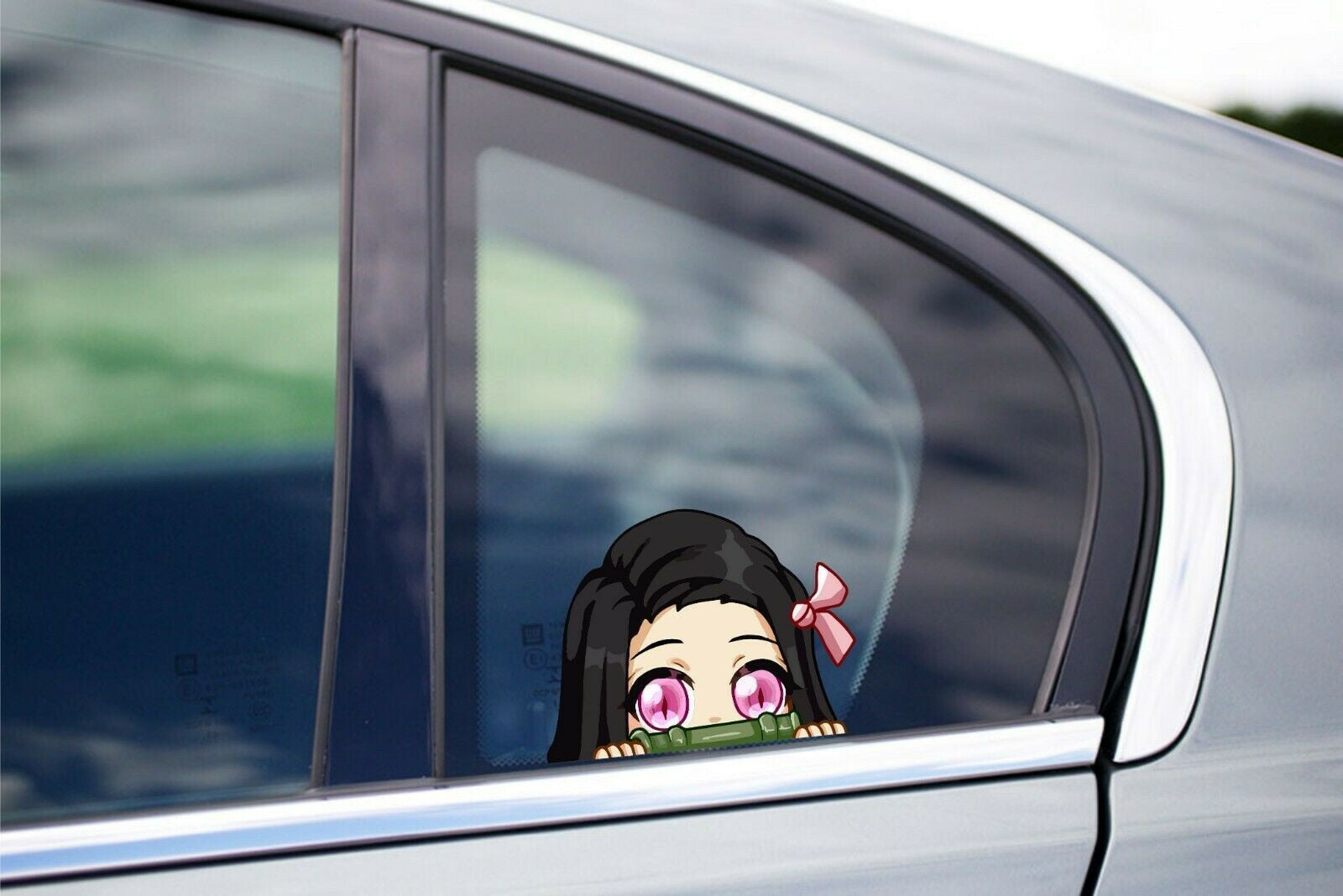 Demon Slayer 'Nezuko | Shocked Eyes' Vinyl Car Peeker Sticker