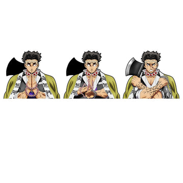 Demon Slayer 'Gyomei Himejima' Vinyl Car 3D Motion Sticker
