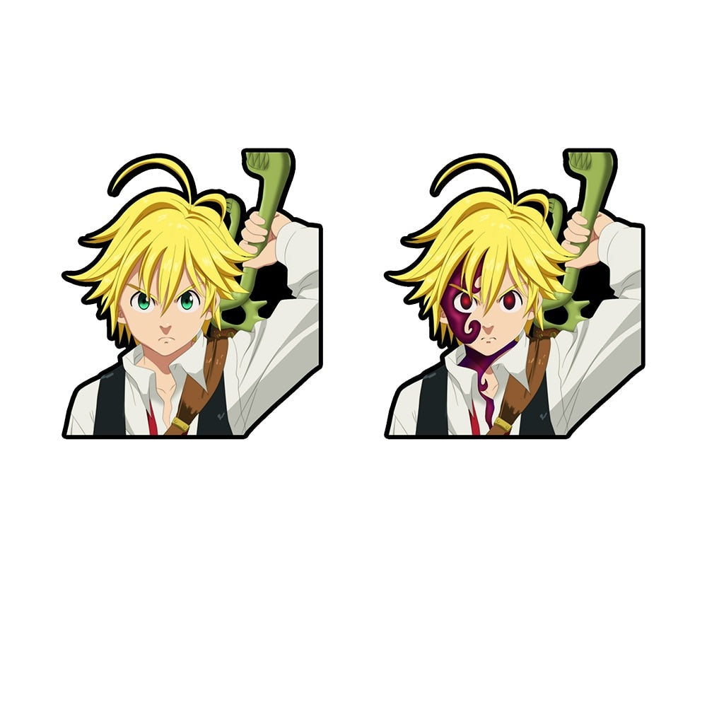 The Seven Deadly Sins ‘Meliodas Holding Sword’ Vinyl Car 3D Motion Sticker