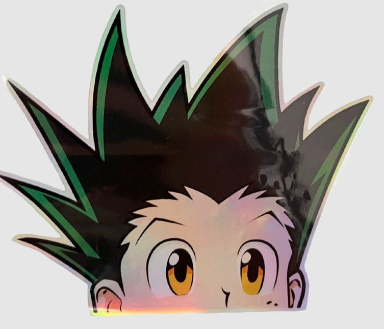 Hunter × Hunter 'Gon Freecss | Reflective Laser' Vinyl Car Peeker Sticker