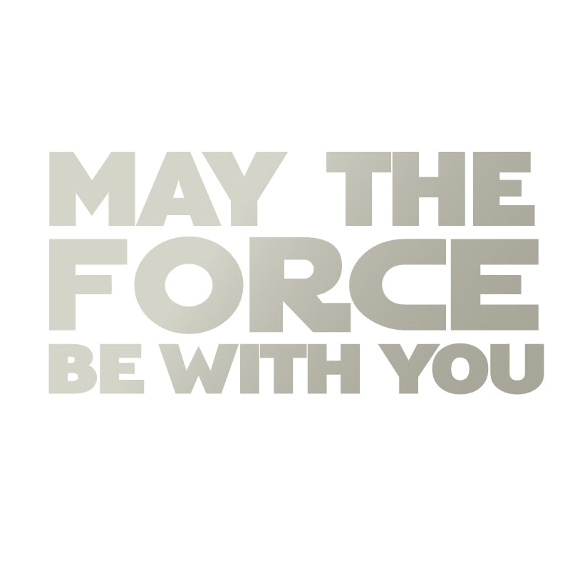 Star Wars 'May The Force Be With You' Vinyl Car Sticker