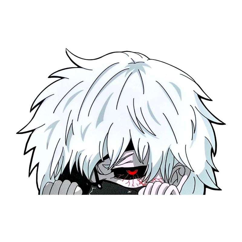 Tokyo Ghoul 'Ken Kaneki | Angry' Vinyl Car Peeker Sticker