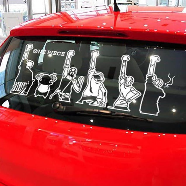One Piece 'Casts | Raised Fist' Vinyl Car Sticker