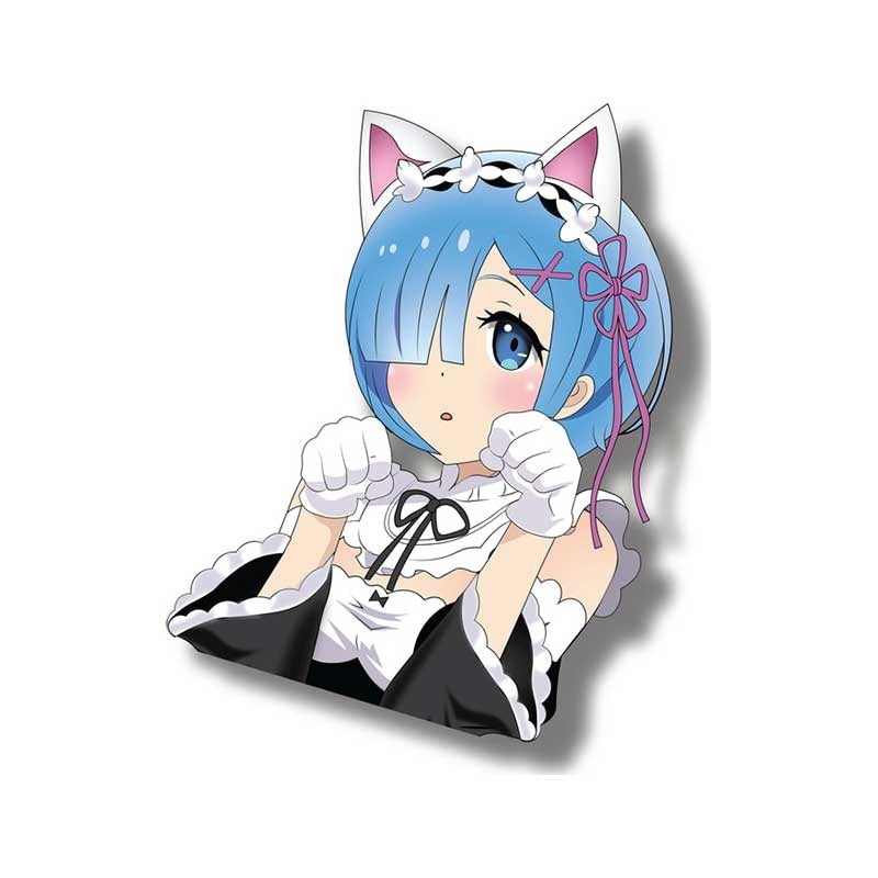 Re:Zero 'Rem | Fists Closed' Vinyl Car Sticker