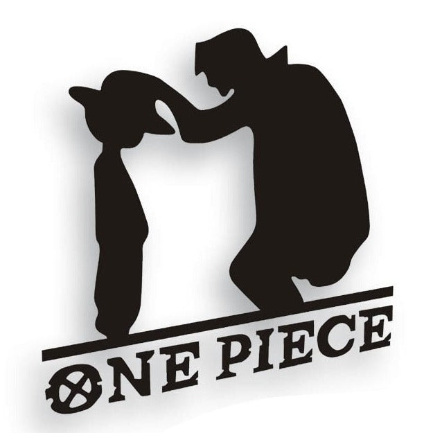 One Piece 'Shanks Touching Luffy's Head' Vinyl Car Sticker