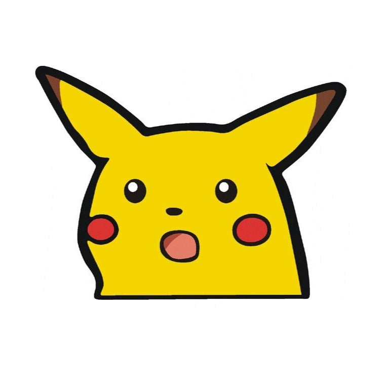 Pokemon 'Pikachu | Shocked' Vinyl Car Peeker Sticker