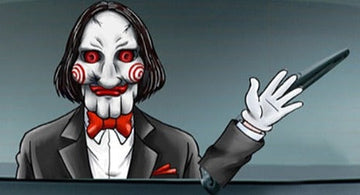 Saw 'Billy the Puppet | Waving' Vinyl Car Wiper Sticker